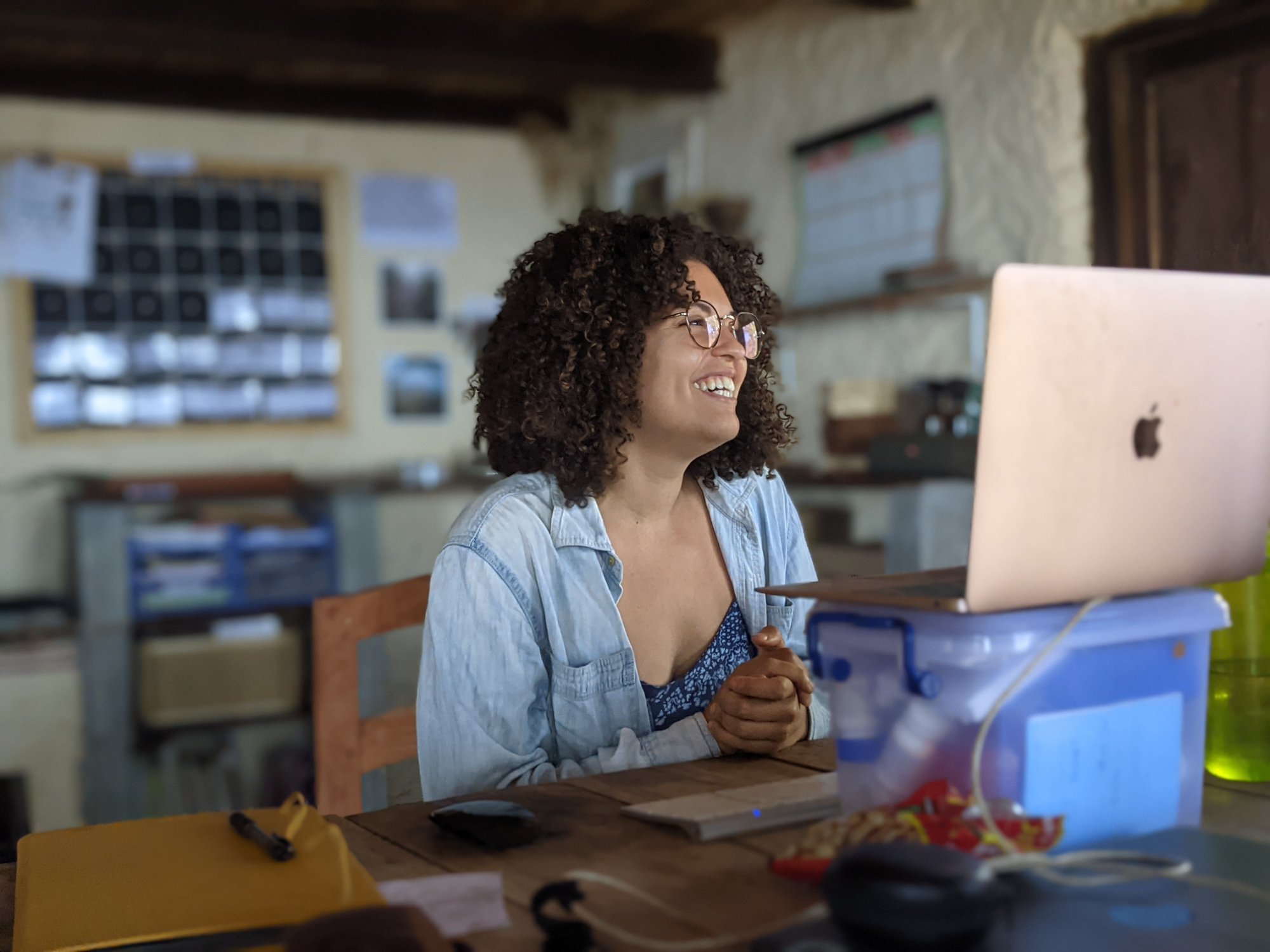 Amari Alexander at work