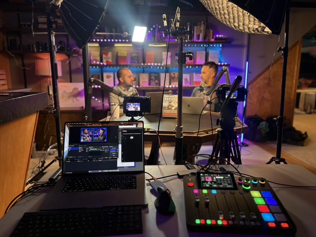 Behind the scenes at a Books Brothers studio production session